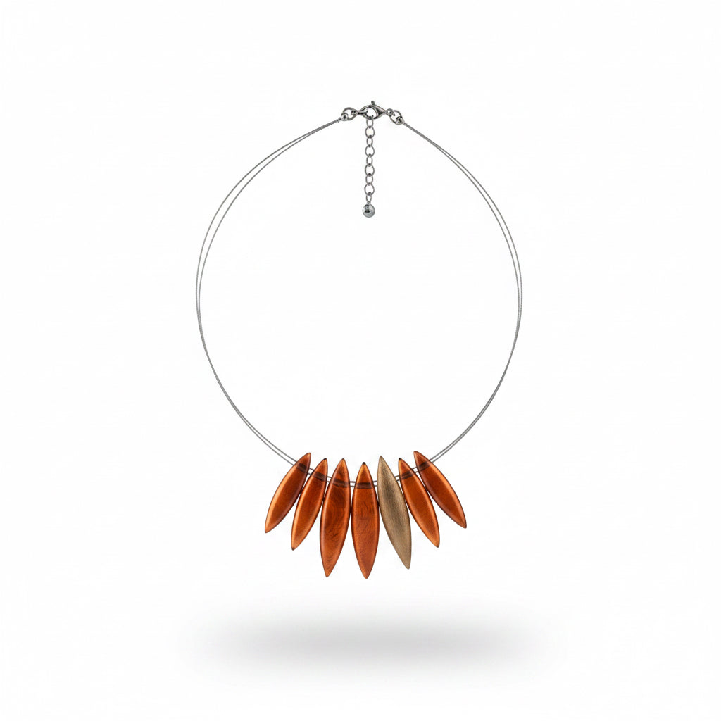 Collar corto naranja