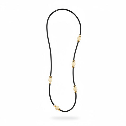 collar negro y beige 