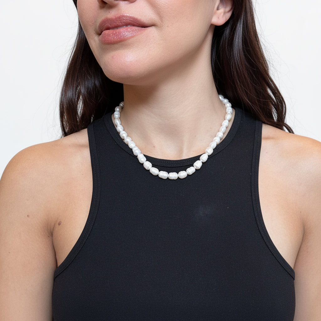 Collar perlas barrocas