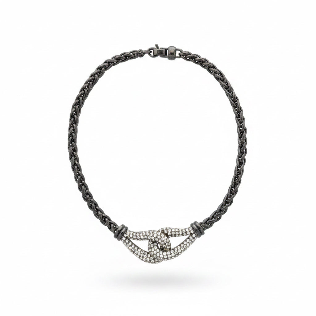 collar plateado