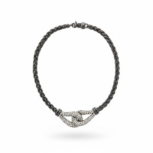 collar plateado