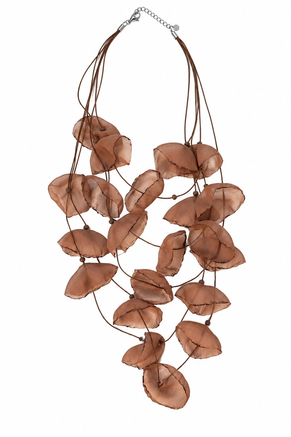 Collar flores de tela