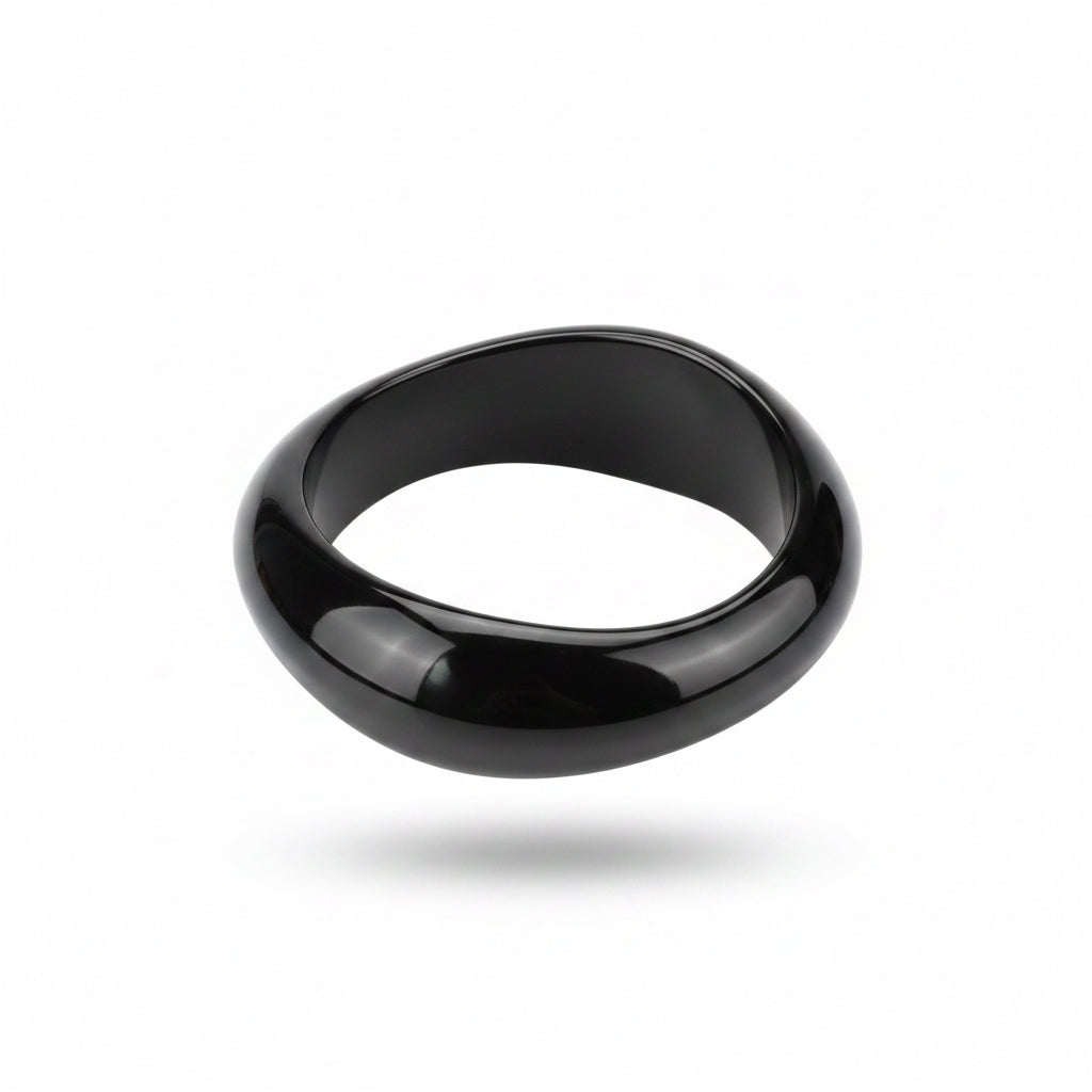 Pulsera de resina negra