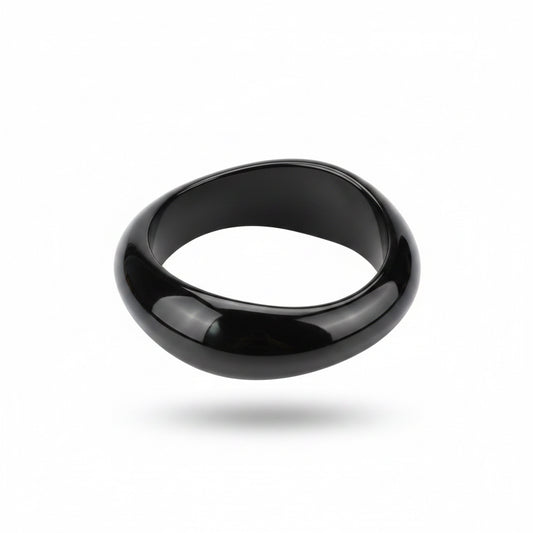 Pulsera de resina negra