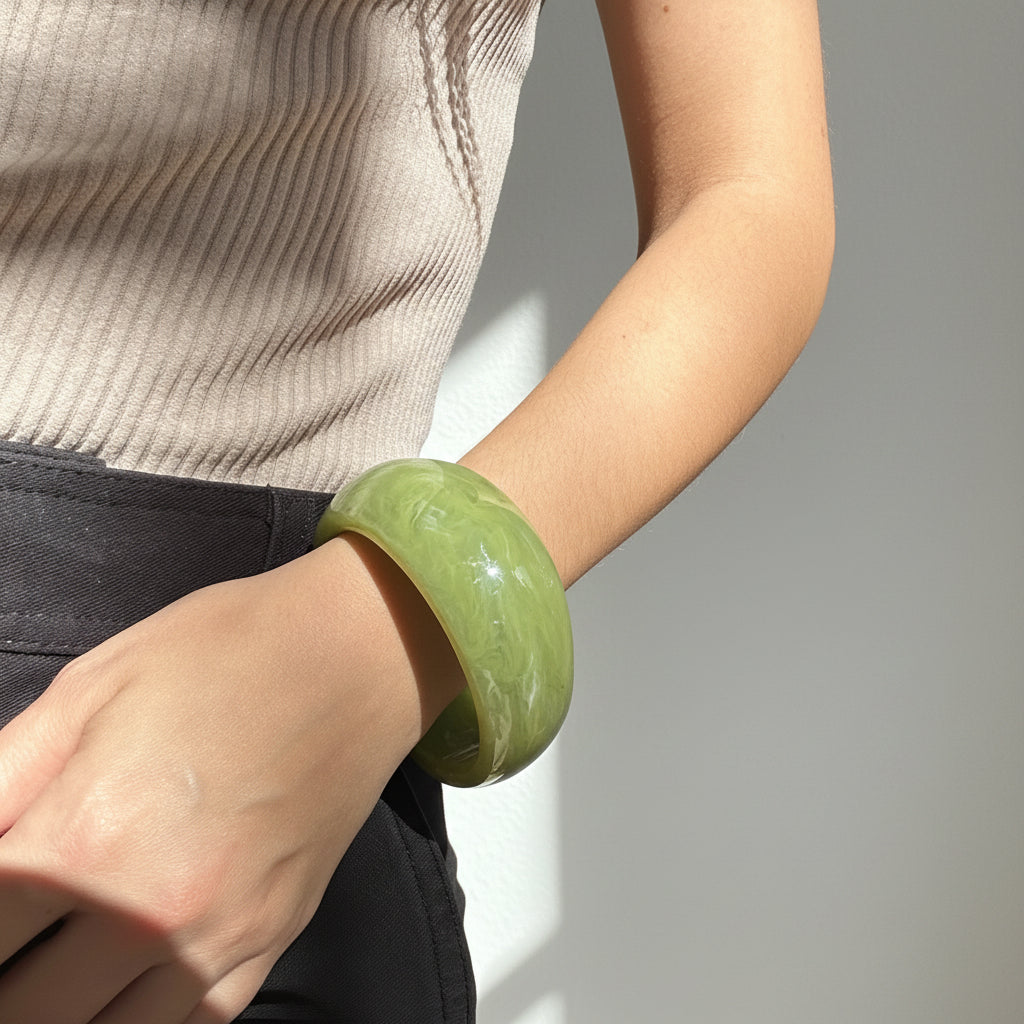Pulsera resina irregular