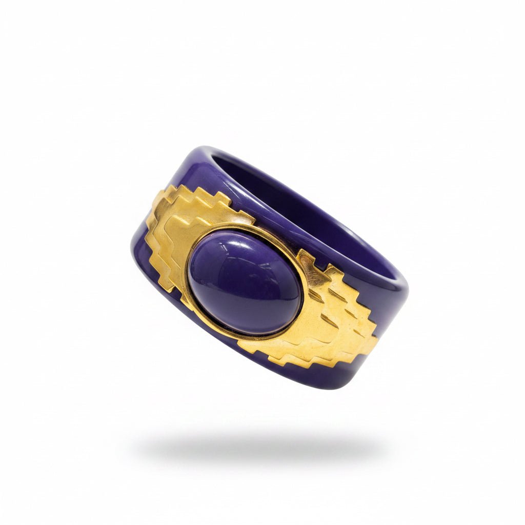 Pulsera violeta  con guarda