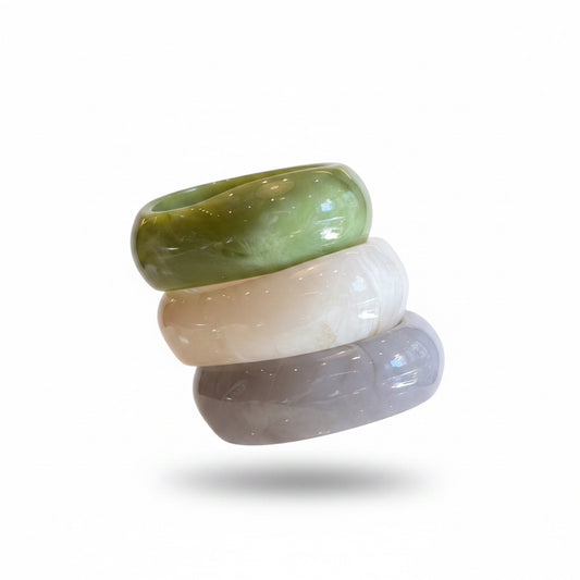 Pulsera resina irregular